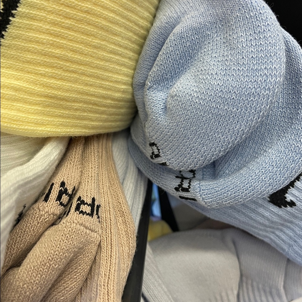 Nike Everyday Plus Socks - Light Gray and Yellow Pink and Purple Cream Tan 6pair - Picture 10 of 16
